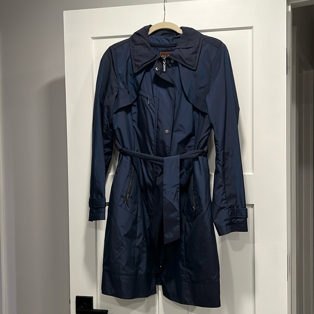 Cole Haan - Woman’s MED Blue Trench Coat